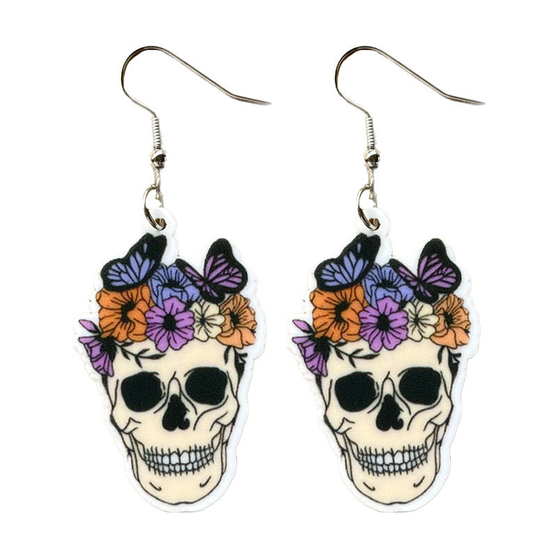 Wholesale  Cute Pumpkin Ghost Acrylic Earrings